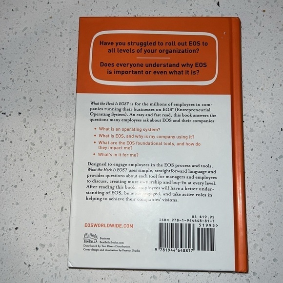 2 for $28 books What the heck is EOS? Hardcover business organization operating - Picture 3 of 4